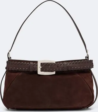 Staud Brooklyn Small suede shoulder bag