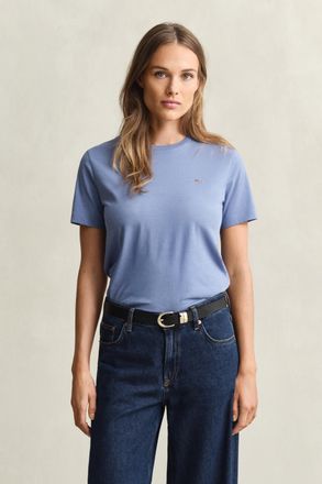 GANT Women Shield T-Shirt (XXL) FADED DENIM