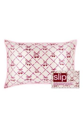 Slip Lace Pure Silk Queen Pillowcase in Sweet Cherry at Nordstrom Rack