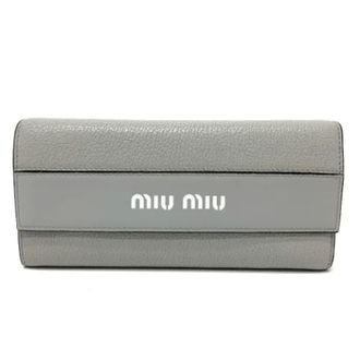 Miu Miu Pre-owned portafogli di pelle - - Pre-owned - Donna - Grigio - ONE SIZE
