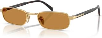 Prada B54S Rechthoekige Zonnebril - Heren - Zonnebrillen - Geel - 54 MM - Accessoires