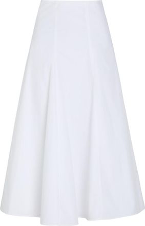 Jacquemus La Jupe Triangle Cotton-blend Midi Skirt - White - 38 (UK10 / S)