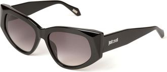 Just Cavalli Zonnebril Glanzend Zwart