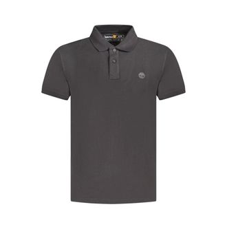 Timberland Polo Shirts, male, Black, Size: XL Classic Black Cotton Polo Shirt