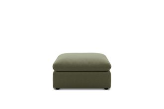 Castlery Customized Green Small Ottoman | Dawson by Castlery