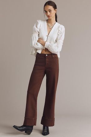 Fidelity Denim Kelli High-Rise Wide-Leg Jeans