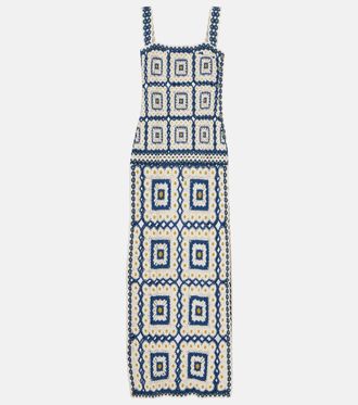 Alemais Al&eacute;mais Dolly crochet cotton maxi dress