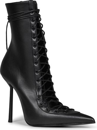Le Silla Womens Ankle Boots Colette Black Nappa Leather Lambskin