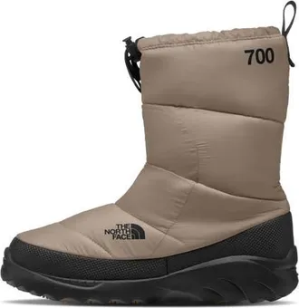 The North Face Nuptse Traction 700 Fill Power Down Boot in Mushroom Grey/Tnf Black at Nordstrom, Size 10.5 Womens