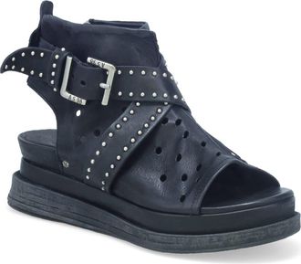 A.S.98 Lorrie Open Toe Bootie in Black at Nordstrom, Size 10.5-11Us