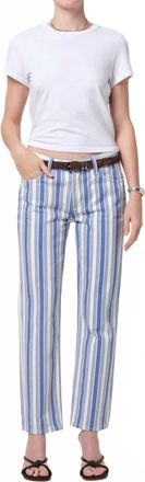 Citizens Of Humanity Anissa Straight Leg Pants In Blue