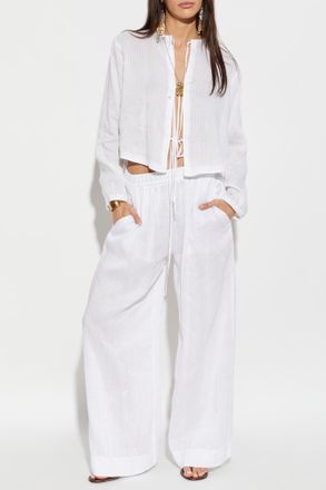 Forte_Forte Forte_forte Long Sleeve Top, Womens, White