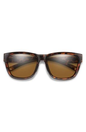 Smith Joya 56mm ChromaPop Polarized Square Sunglasses in Tortoise /Chromapop Brown at Nordstrom