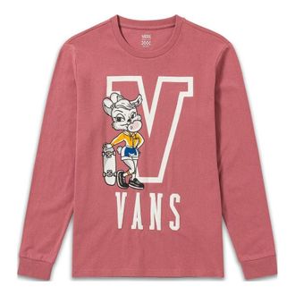 Vans (WMNS) Vans Gym Class Long Sleeve T-Shirt Rose Red VN0008YWBQU
