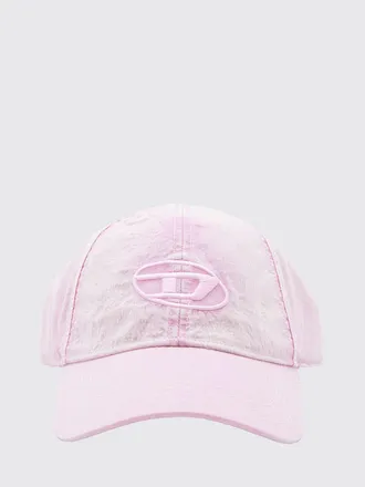 Diesel Cappello da baseball in nylon riciclato con logo Oval D ricamato