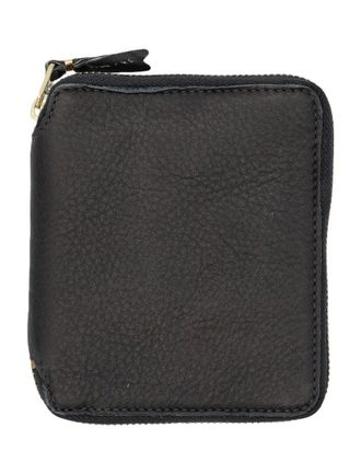 Comme Des Gar&ccedil;ons Textured Leather Compact Zip Wallet