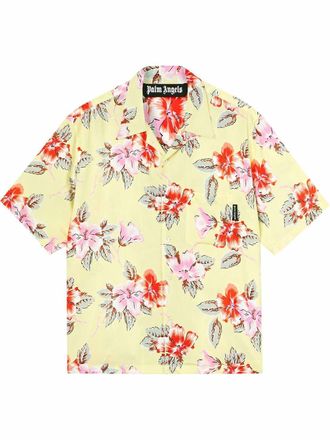 Palm Angels Camicia a fiori - Giallo