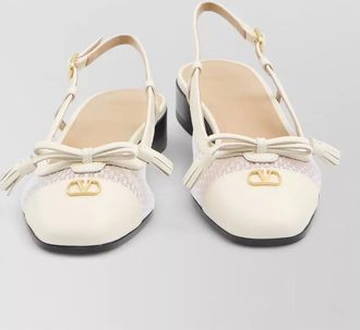Valentino Garavani leather slingback ballerina flats