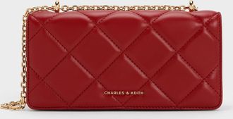 Charles & Keith Paffuto Quilted Wallet On Chain