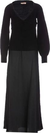 Twinset Donna, Abiti, Nero, M, new