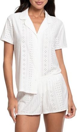 In Bloom by Jonquil Staci Eyelet Short Pajamas in Ivory White at Nordstrom Rack, Size X-Large