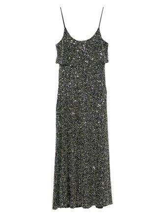 Paco Rabanne Abito Midi Con Paillettes-Donna