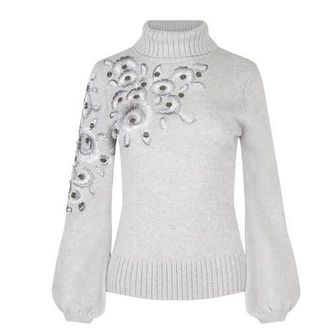 Anne Fontaine Aubade Sweater in Grey at Nordstrom, Size Medium Eu