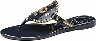 Jack Rogers Womens Georgica Jelly Sandal In Midnight