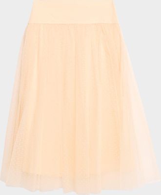 Zimmermann Tulle Dot Midi Skirt