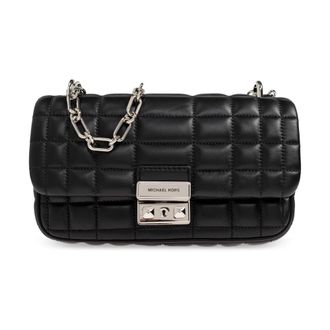 Michael Kors Tribeca Schoudertas - Dames - Schoudertassen - Zwart - ONE Size - Leer - Tassen