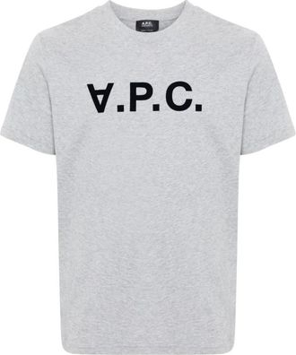 A.P.C. A.p.c., Heren, Tops, Grijs, Maat: XL Katoen