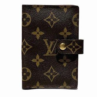 Louis Vuitton Vintage, unisex, Bruin, ONE Size, Pre-owned Canvas Home-Office Portemonnee