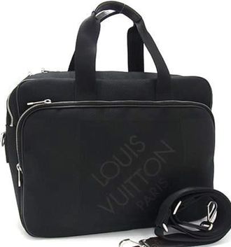 Louis Vuitton Black Noir Damier Geant Handbag Shoulder Bag Tote Bag (Pre-Owned)