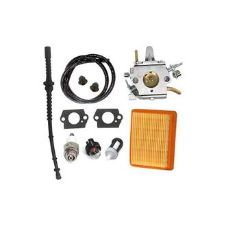 OEM Carburador Con Filtro De Aire Y Manguera De Combustible Para Desbrozadora Stihl Fs400, Fs450, Fs480, Sp400 Y Sp450. Reemplaza A Zama C1q-s34h, 4128 12