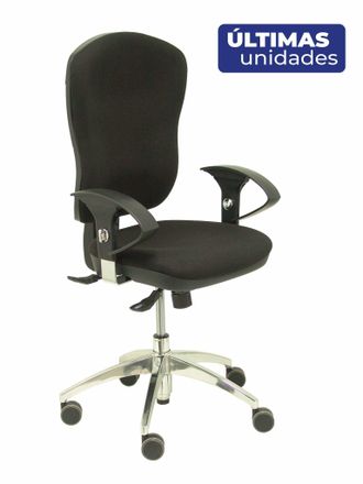 Piqueras y Crespo Piqueras Y Crespo - Silla Moral Sincro Tela Negra Brazos Regulables