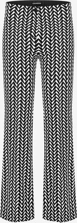 Cambio Verk&uuml;rzte ausgestellte Jersey-Hose mit Dreieckprint Ros Easy Kick