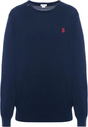 U.S.Polo Association Burt Pullover - Heren - Ronde hals truien - Blauw - S - Truien & Vesten