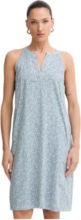 Marc O'Polo Mini Jurk - Dames - Korte kleedjes - Blauw - XS - Katoen - Kleedjes
