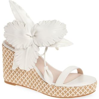 Cecelia New York Lily Platform Wedge Sandal in Alabaster Multi at Nordstrom Rack, Size 9.5