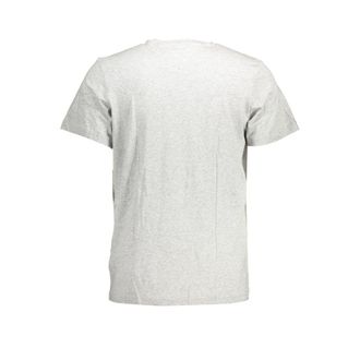 Tommy Hilfiger Logo-Print Organic Cotton T-Shirt - Gray