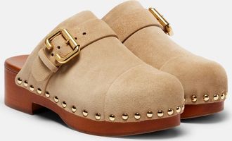Chloé Chloé Jeannette 40 embellished suede clogs