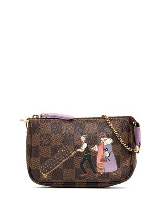 Louis Vuitton 2011 Damier Ebene Illustre Mini Pochette Accessories handbag - Brown