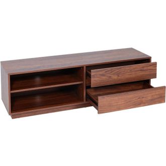 Hhg non utilizzato] Mobile da salotto porta tv 120 42x140x40cm mdf legno scuro