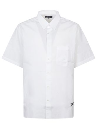 Comme Des Gar&ccedil;ons Short-Sleeve White Casual Logo Shirt