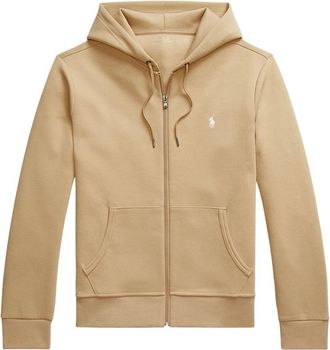 Polo Ralph Lauren Zip-through Hoodie - Heren - Vesten met rits - Bruin - L - Katoen - Hoodies & sweatvesten