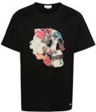 Alexander McQueen Hombre, Camisetas, Negro, Talla: M