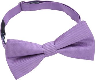 DQT Plain Twill Wedding Thistle Pre-Tied Bow Tie for Men - Lilac