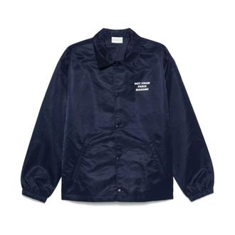 Dr&ocirc;le de Monsieur Heren, Jassen, Blauw, Maat: XL Leer