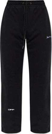 Off-white Broeken, Heren, Zwart, 2Xl, Katoen, Trainingsbroeken met print