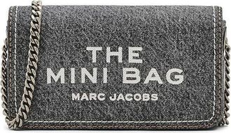 Marc Jacobs The Mini Bag Schoudertas - Dames - Tassen - Grijs - Maat: ONE Size Leer